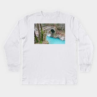 Napoleon Bridge in Slovenia Kids Long Sleeve T-Shirt